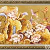 Tranh hoa sen dát vàng đẹp được yêu thích nhất