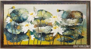 Tranh hoa sen thanh cao thuần khiết xu hướng mới